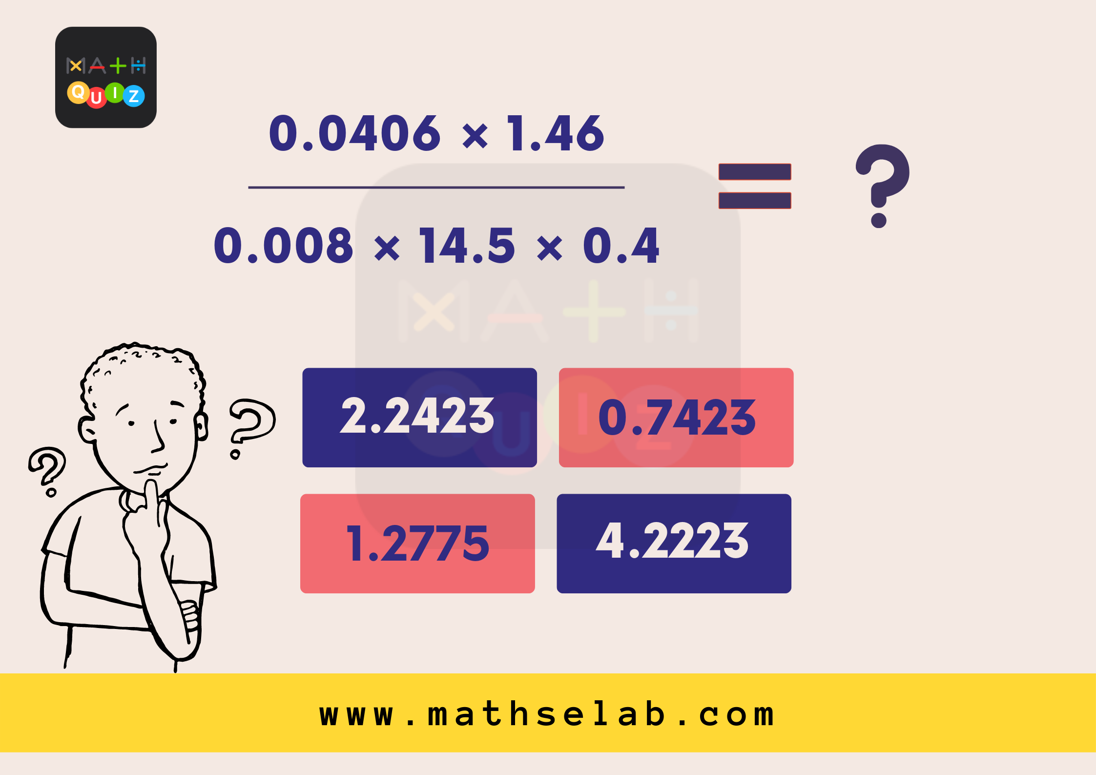 (0.0406 × 1.46) (0.008 × 14.5 × 0.4) = - mathselab.com