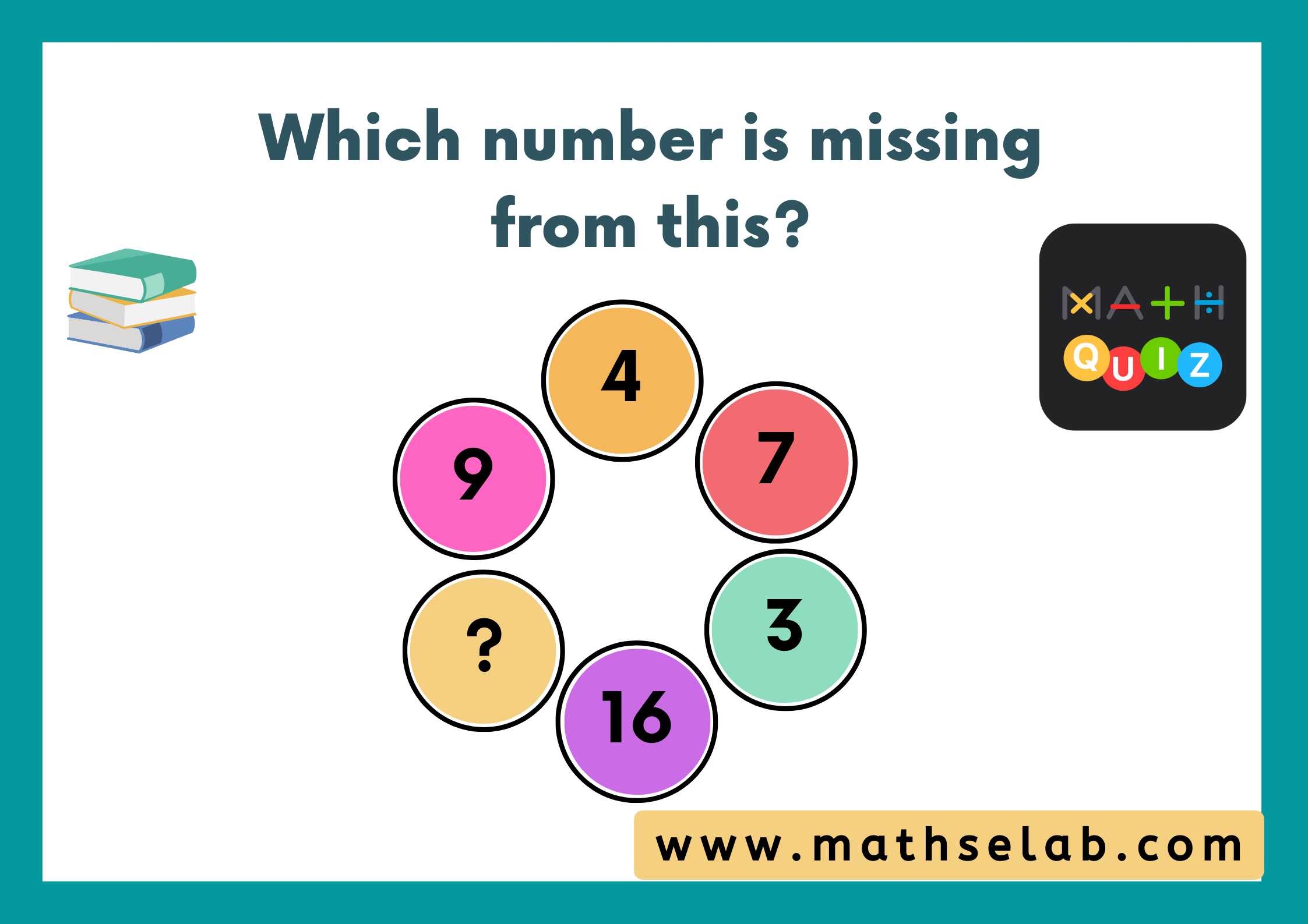 Which number is missing from this - mathselab.com