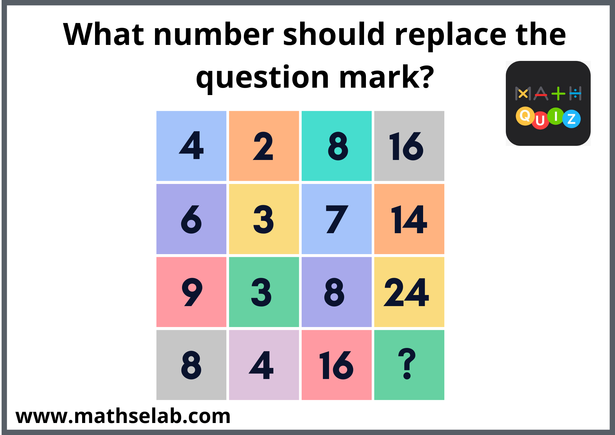 What number should replace the question mark - www.mathselab.com (1)