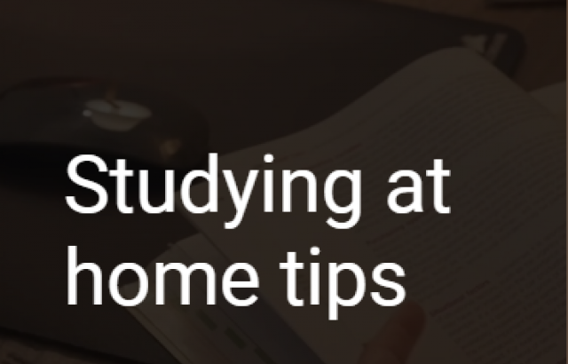 Studying at home tips