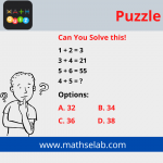 Brain teaser math puzzles for intelligence - Puzzle 1