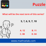 What will be the next term of this series? 5, ?, 6, 9, 7, 10 - mathselab.com