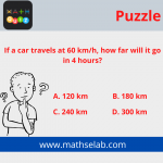 If a car travels at 60 kmh how far will it go in 4 hours - mathselab.com